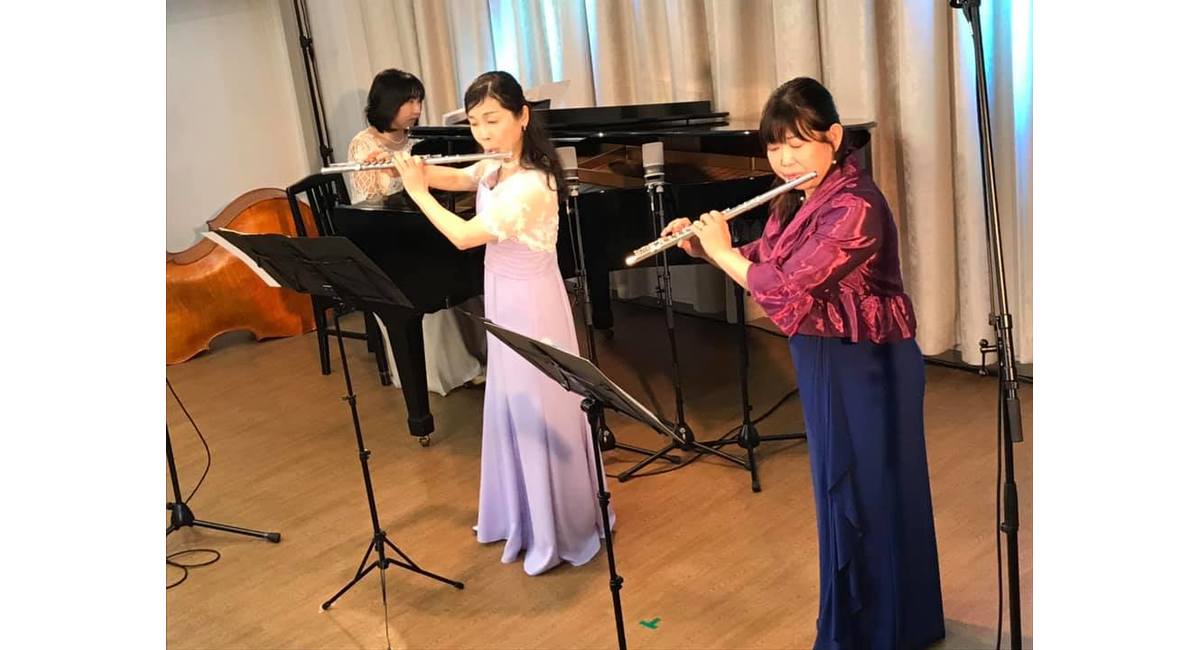 川崎の音楽教室講師がフルートのコンサートに出演